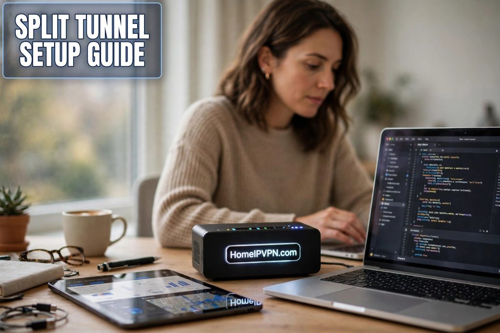 Headline thumbnail for the post: How to Configure Split Tunneling on a Travel Router.