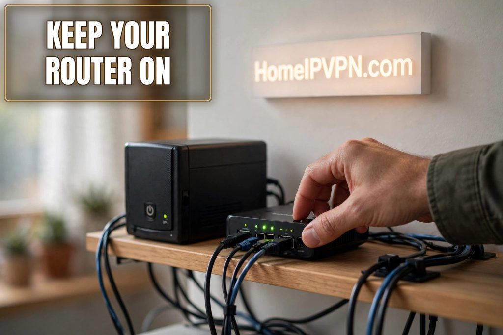 Featured headline image for the article: How to Keep Your Home Router Running as an Always-On VPN Server.