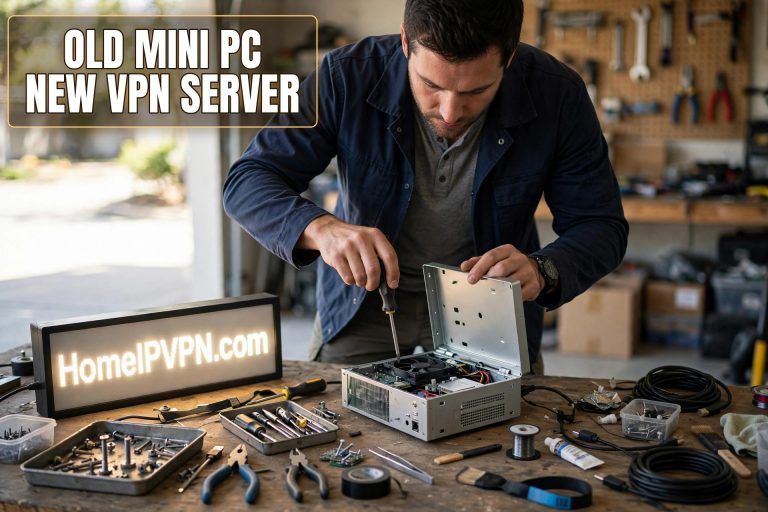 Featured headline image for the article: How to Turn an Old Mini PC into a Home VPN Server.
