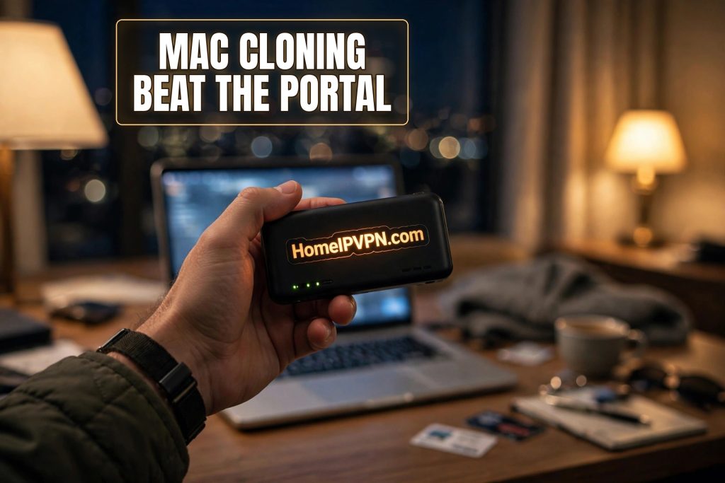 Headline thumbnail for the post: MAC Address Cloning: Bypass Captive Portals That Block Routers.