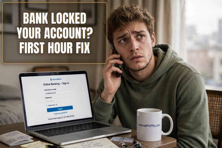 Featured headline image for the article: My Bank Locked My Account Because I Was Abroad: What to Do in the First Hour.