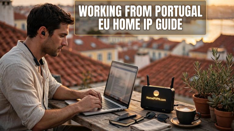 Headline thumbnail for the post: Remote Work from Portugal: The EU Home IP Guide.