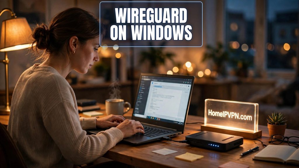 Featured headline image for the article: Setting Up WireGuard on Windows for Home IP Access.