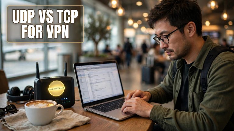 Headline thumbnail for the article 'UDP vs TCP for VPN on Restrictive Networks'.