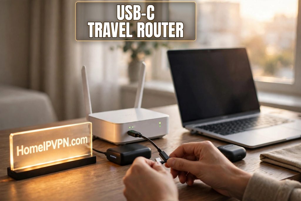 Headline thumbnail for the article 'USB-C Powered Travel Routers: What to Know Before You Buy'.